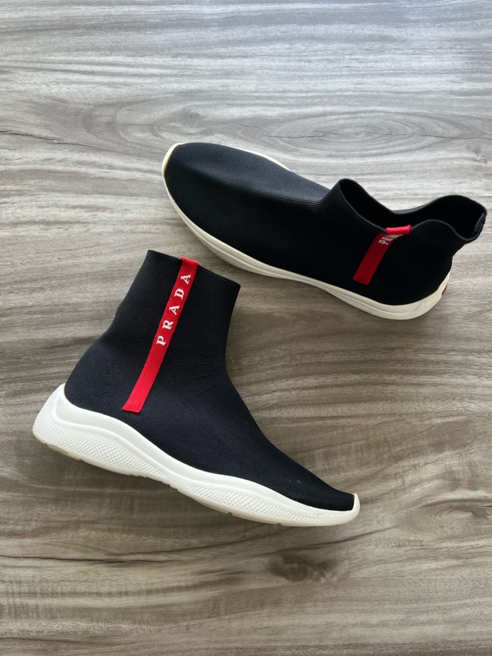 Prada Logo Knit Sock Size 6.5 (EU 37)